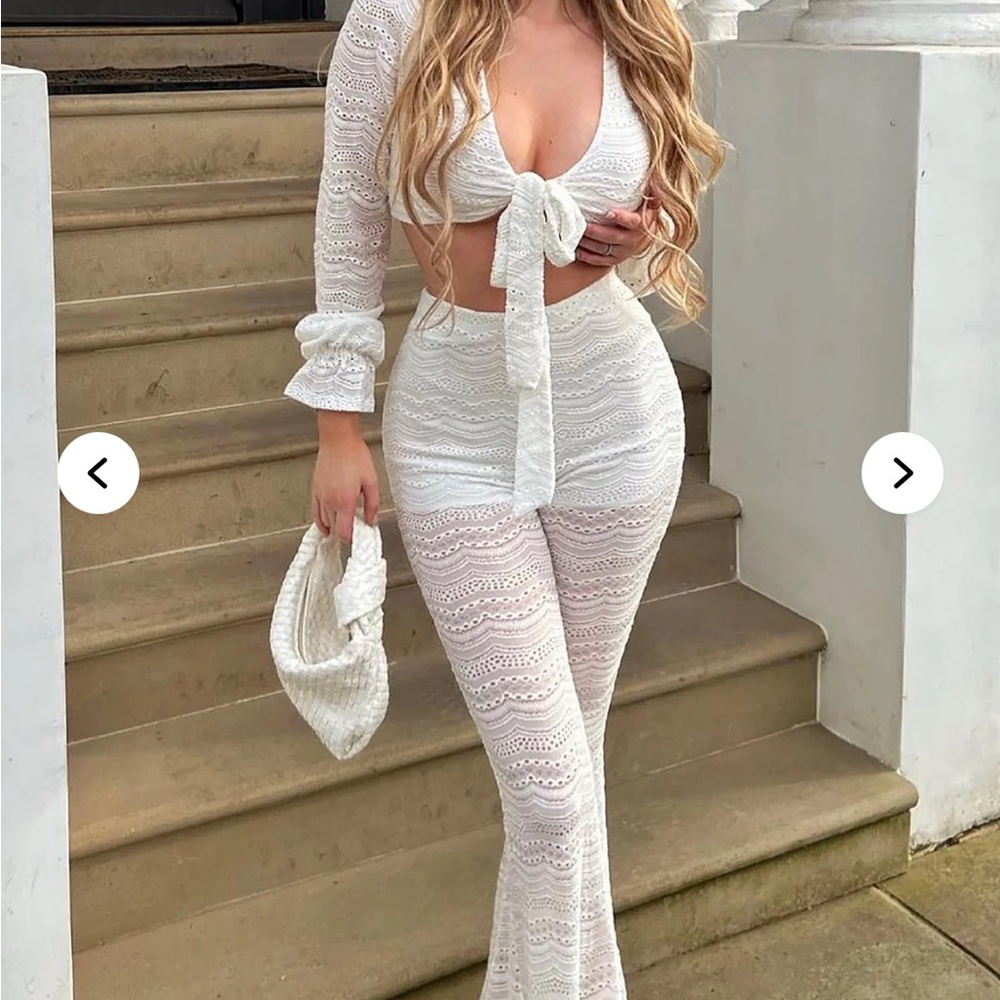 Desert Vibes Pant Set - White